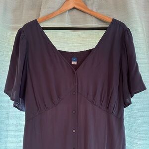 Elegant Old Navy, Navy Button-Down Dress